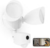 Floodlight Camera, Security Camera Outdoor with Motion Sensor, Two-Way Audio, 1080P HD, 1200LM | Home Security Wired Cam Direct to Wifi, Night Vision, Waterproof (White)