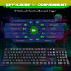 Gaming Keyboard and Mouse, RGB Gaming Keyboard and 3200 DPI Mouse Combo with 26-Key Anti-Ghosting, Plug & Play to PC, Laptop, Windows, S107【Newest】