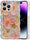 Case for iPhone 15 Pro Max, Colorful Retro Oil Painting Printed Flower Laser Glossy Pattern Cute Curly Wave Edge Exquisite Phone Cover Stylish Durable TPU Protective Case for Girls Women-Green