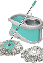 by Milton Mop and Bucket with Wringer Set for Home, 360º Spin Mop and Bucket System with Microfiber Technology, Height Adjustable Handle, Kitchen Mop Floor Cleaning Prime Spin Mop
