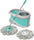 by Milton Mop and Bucket with Wringer Set for Home, 360º Spin Mop and Bucket System with Microfiber Technology, Height Adjustable Handle, Kitchen Mop Floor Cleaning Prime Spin Mop