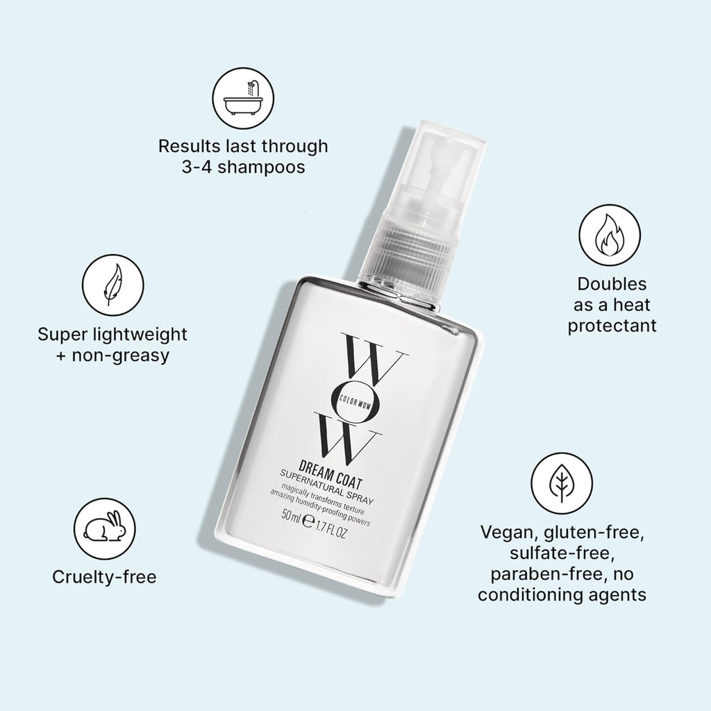 Dream Coat Supernatural Spray - Keep Your Hair Frizz-Free and Shiny No Matter the Weather with Award-Winning Anti-Frizz Spray