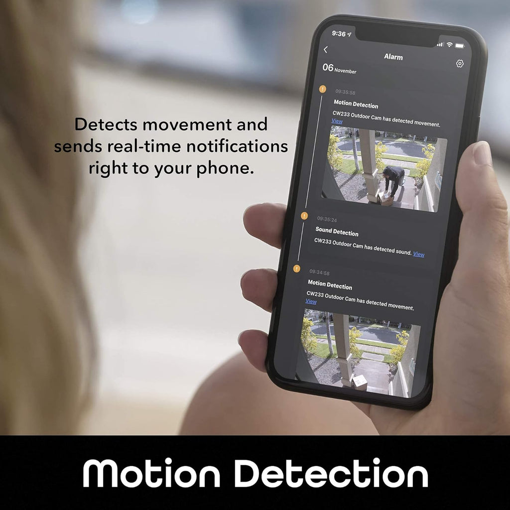 Hawk 3 Outdoor Camera for Home Security, Smart Surveillance, Wifi, Night Vision, Motion Alert, 2-Way Audio, 1080P HD, Works with Alexa, Google Home - 2 Pack