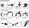Resistance Bands Set Workout Bands,8-In-1 Ab Wheel Roller Kit with Knee Pad,Push up Bars,Hand Grip Strengthener,Jump Rope,Home Gym Workout Exercise Equipment for Men Women
