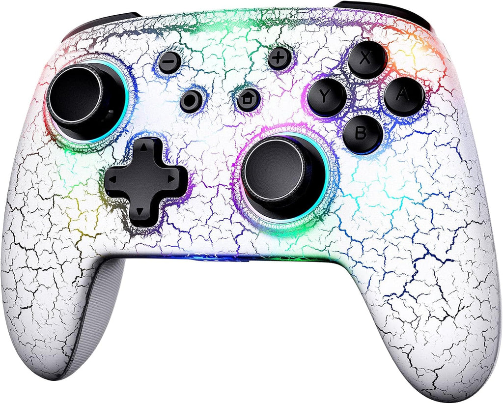 Hall Effect Controller (No Drift, No Deadzone) with Hall Sensing Joystick for Switch/Switch Lite/Oled, Wireless Bluetooth Controller with Motion Control, RGB Light, Turbo (Atmosphere)