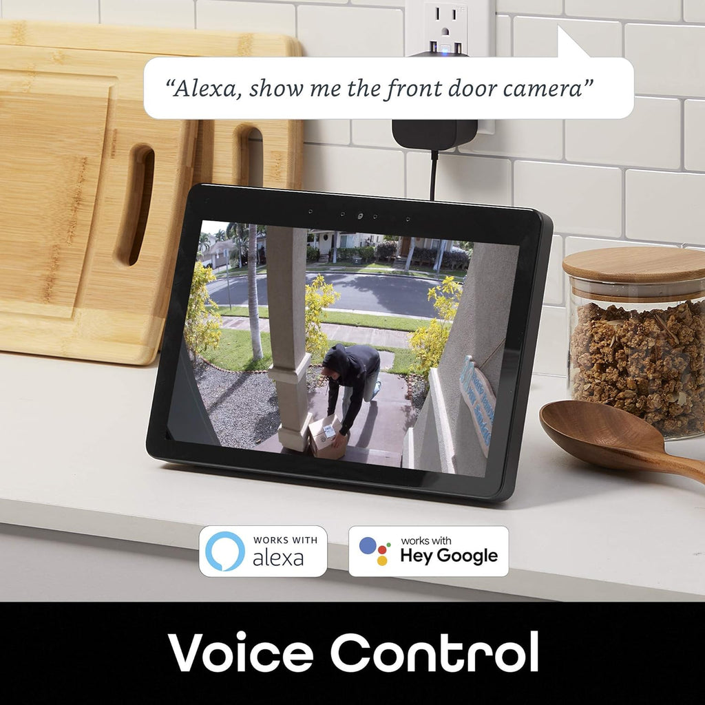 Hawk 3 Outdoor Camera for Home Security, Smart Surveillance, Wifi, Night Vision, Motion Alert, 2-Way Audio, 1080P HD, Works with Alexa, Google Home - 2 Pack