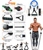 Resistance Bands Set Workout Bands,8-In-1 Ab Wheel Roller Kit with Knee Pad,Push up Bars,Hand Grip Strengthener,Jump Rope,Home Gym Workout Exercise Equipment for Men Women