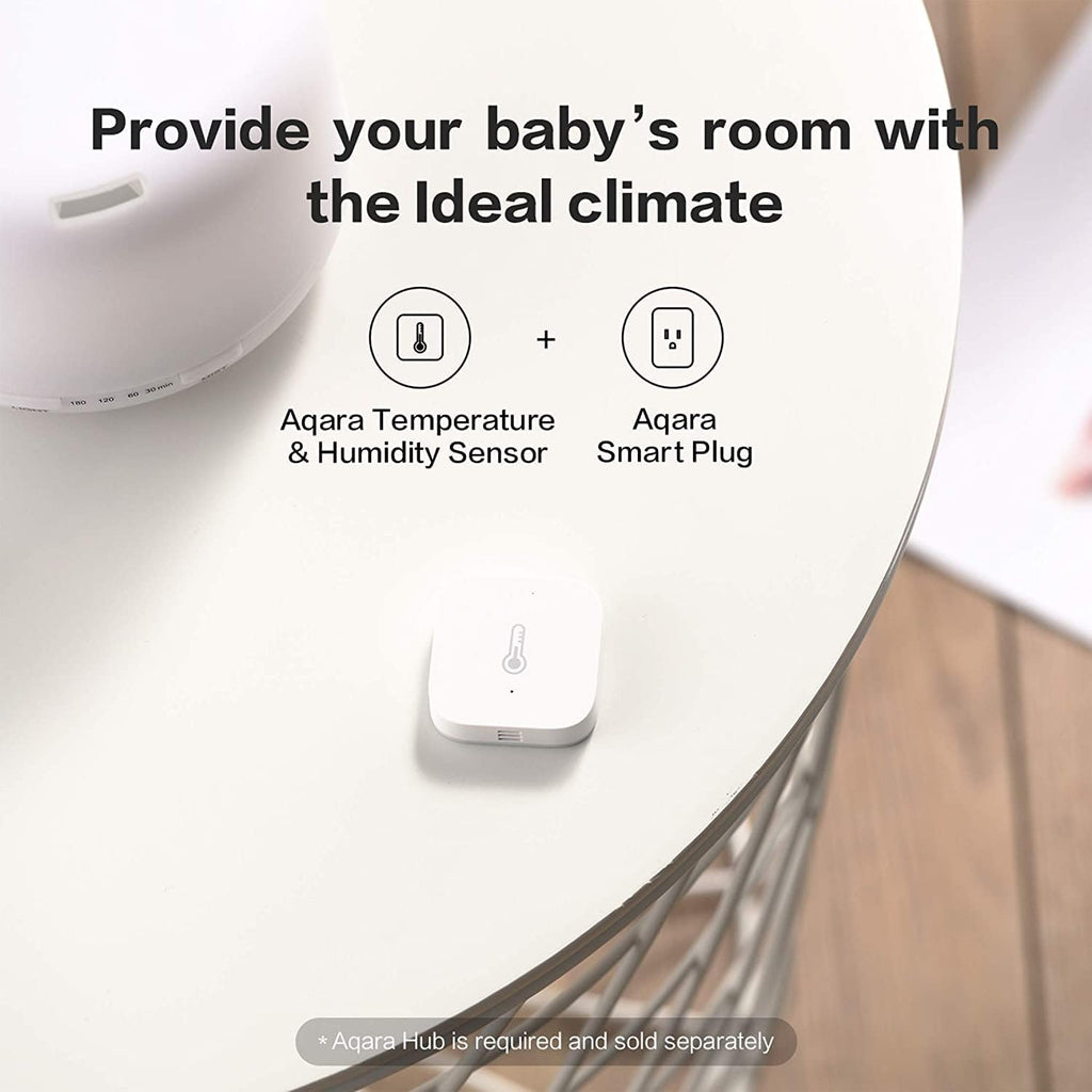 Temperature and Humidity Sensor- 3 Pack, Requires  HUB, Zigbee, for Smart Home Automation, Wireless Thermometer Hygrometer, Compatible with Apple Homekit, Alexa, Works with IFTTT