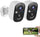 Security Cameras Wireless Outdoor, Battery Powered Cameras for Home Security W/Ai Motion Detection, Spotlight & Siren Alarm, 2K Color Night Vision, IP66 Weatherproof, Sd/Cloud Storage, 2Pack
