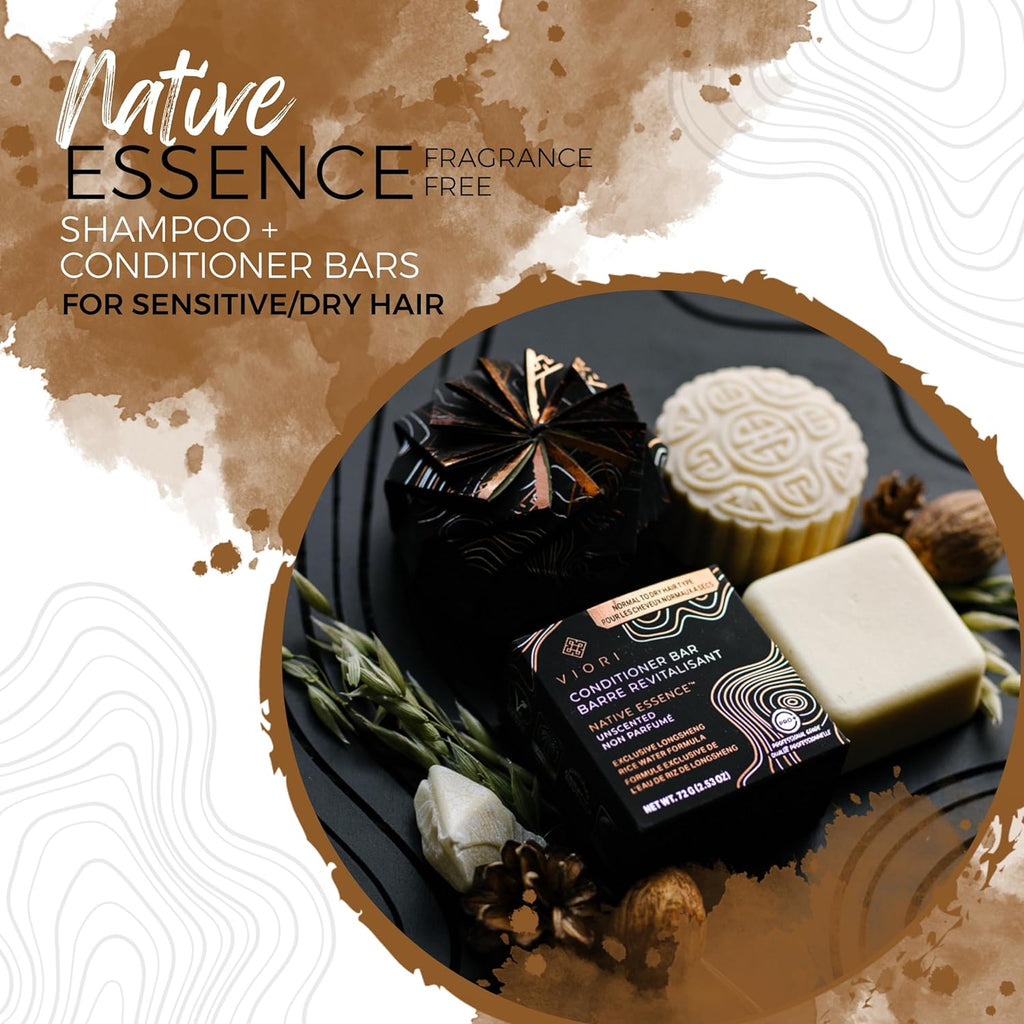 Native Essence Shampoo Bar Made with Rice Water - Handcrafted All Natural Shampoo Bars - Sulfate Free Shampoo