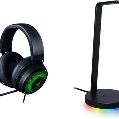 Kraken Ultimate RGB USB Gaming Headset + Base Station V2 Chroma Bundle: Classic Black