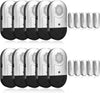 Door Alarm for Home Wireless Door Alarms for Kids Safety with 120Db, Window Door Open Alarm Sensor for Dementia Patients Safety, Pool Silver, 10 Pack Magnetic Sensor