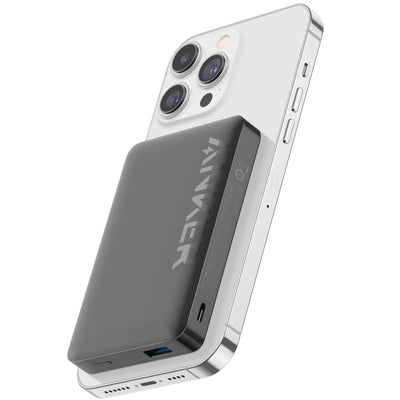 Anker Magnetic Power Bank 10,000mAh, Wireless Portable Charger, 20W Fast Charging Battery Pack with USB-C, Magsafe-Compatible with Magsafe,iPhone 15/15 Plus/15 Pro/15 Pro Max, iPhone 14/13/12 Series