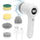 Electric Spin Scrubber, Power Scrubber Cordless Electric Shower Scrubber for Cleaning with LED Display, for Bathroom, Tub, Kitchen Stove, Tile Grout with 6 Brush Heads