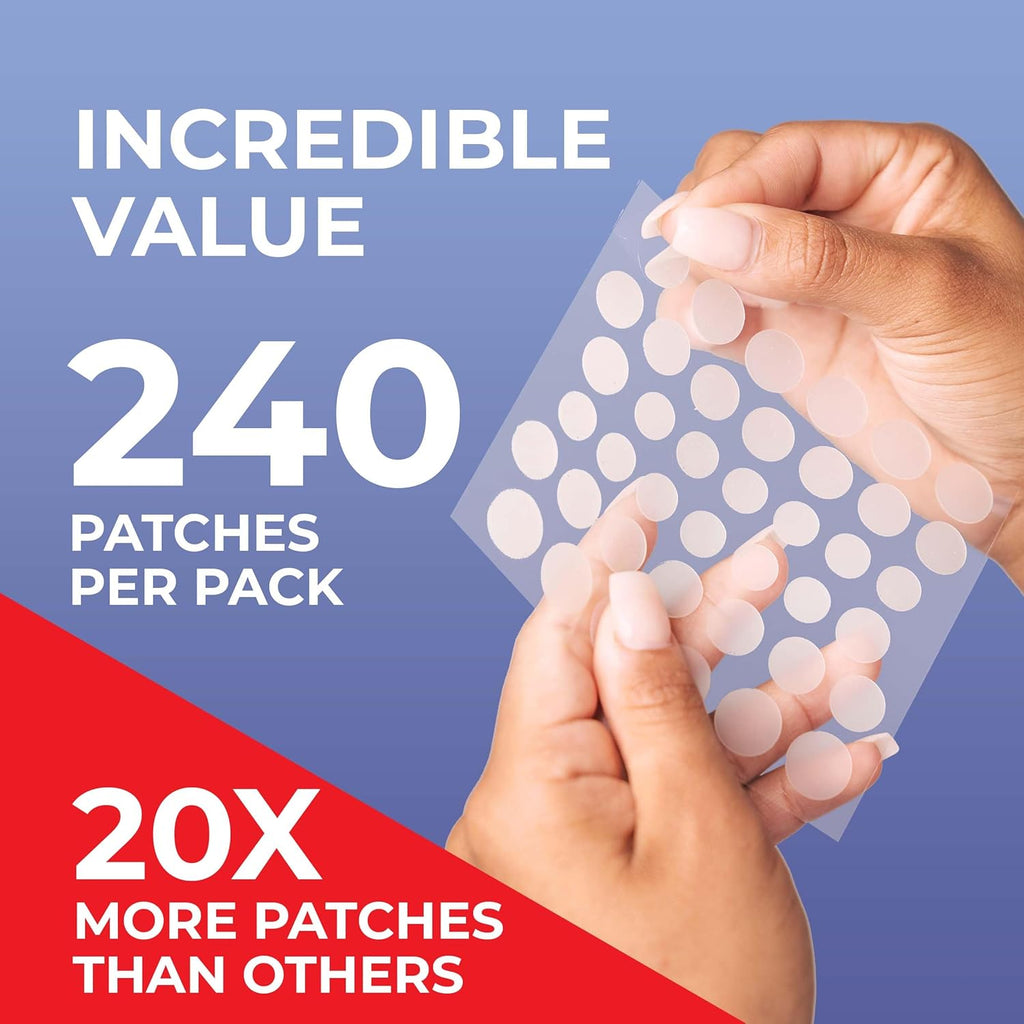 KEYCONCEPTS Pimple Patches for Face (240 Patches), Hydrocolloid Acne Patches with Tea Tree Oil & Salicylic Acid, Pimple Patch Pimple Stickers, Hydrocolloid Patch Acne Dots Acne Pimple Patches For Face