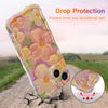 Case for iPhone 15 Pro Max, Colorful Retro Oil Painting Printed Flower Laser Glossy Pattern Cute Curly Wave Edge Exquisite Phone Cover Stylish Durable TPU Protective Case for Girls Women-Green