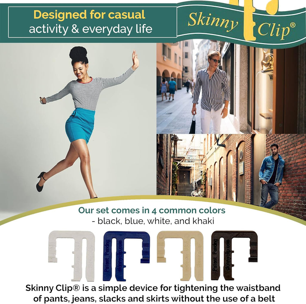 Waist Band Tightener - Replace Belts For Women & Men  4 Pack