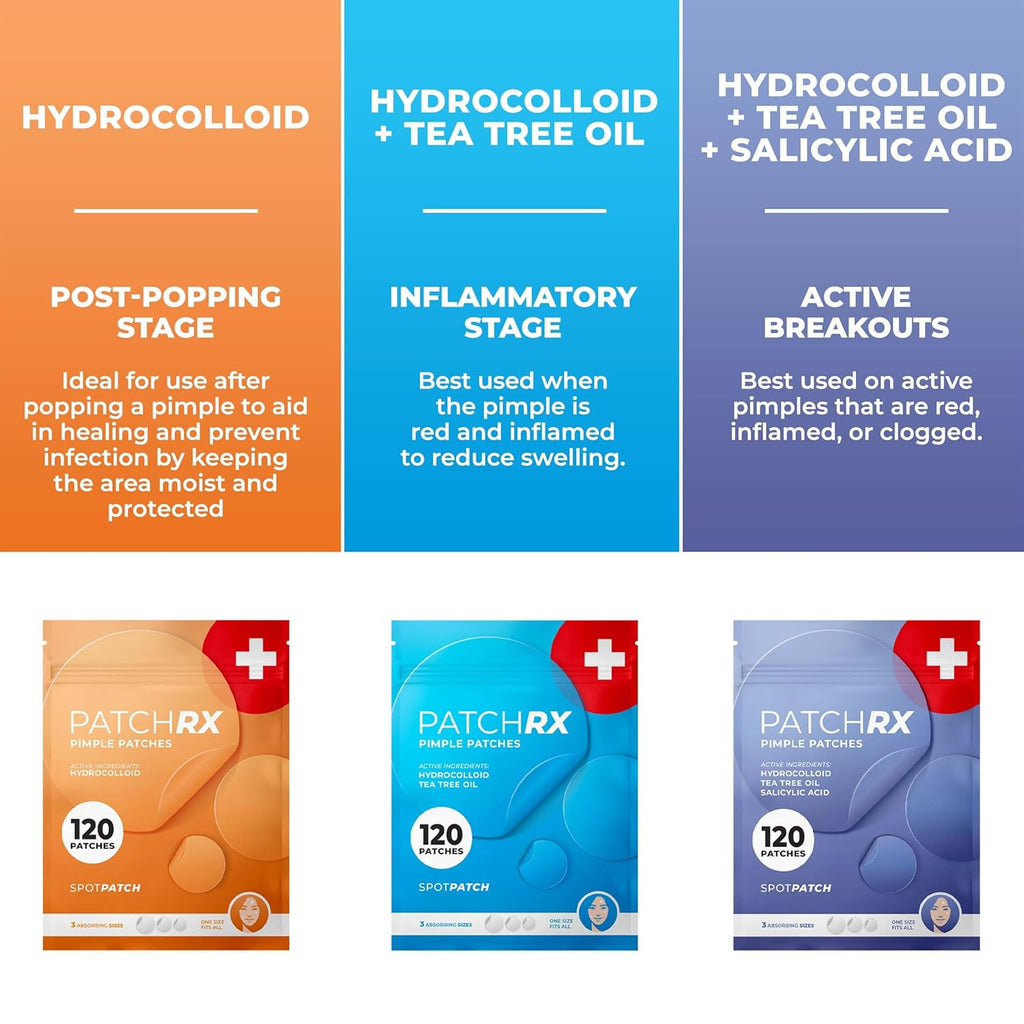 KEYCONCEPTS Pimple Patches for Face (240 Patches), Hydrocolloid Acne Patches with Tea Tree Oil & Salicylic Acid, Pimple Patch Pimple Stickers, Hydrocolloid Patch Acne Dots Acne Pimple Patches For Face