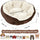 Small Dog Bed for Small Dogs, Cat Beds for Indoor Cats, Pet Bed for Puppy and Kitty, Extra Soft & Machine Washable with Anti-Slip & Water-Resistant Oxford Bottom, Brown, 20 Inches