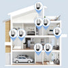Door Alarm for Home Wireless Door Alarms for Kids Safety with 120Db, Window Door Open Alarm Sensor for Dementia Patients Safety, Pool Silver, 10 Pack Magnetic Sensor