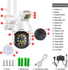 Wireless Security Camera Outdoor, 1080P Wifi 3MP IP Cameras with 2.4G Pan Tilt Waterproof IP66 Cloud Storage Color Night Vision Motion Detection 2 Way Audio Security for Home