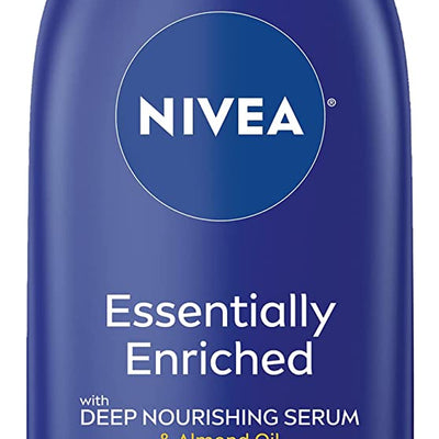 Essentially Enriched Body Lotion for Dry Skin, 48-Hour Moisturizing Lotion with Deep Nourishing Serum and Almond Oil, 16.9 Fl Oz Pump Bottle