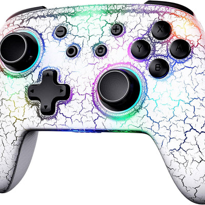 Hall Effect Controller (No Drift, No Deadzone) with Hall Sensing Joystick for Switch/Switch Lite/Oled, Wireless Bluetooth Controller with Motion Control, RGB Light, Turbo (Atmosphere)