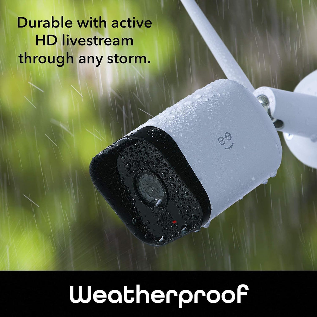 Hawk 3 Outdoor Camera for Home Security, Smart Surveillance, Wifi, Night Vision, Motion Alert, 2-Way Audio, 1080P HD, Works with Alexa, Google Home - 2 Pack