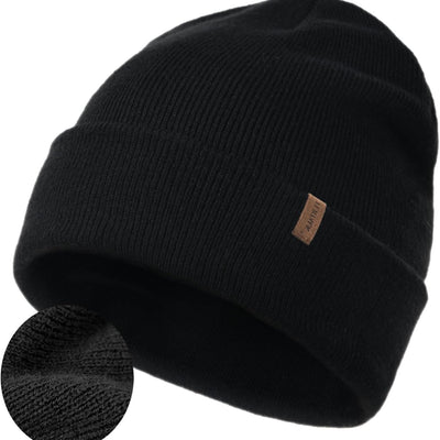 Beanie for Men Women Cuffed Thick Knitted Unisex Winter Hat Beanies Skull Cap